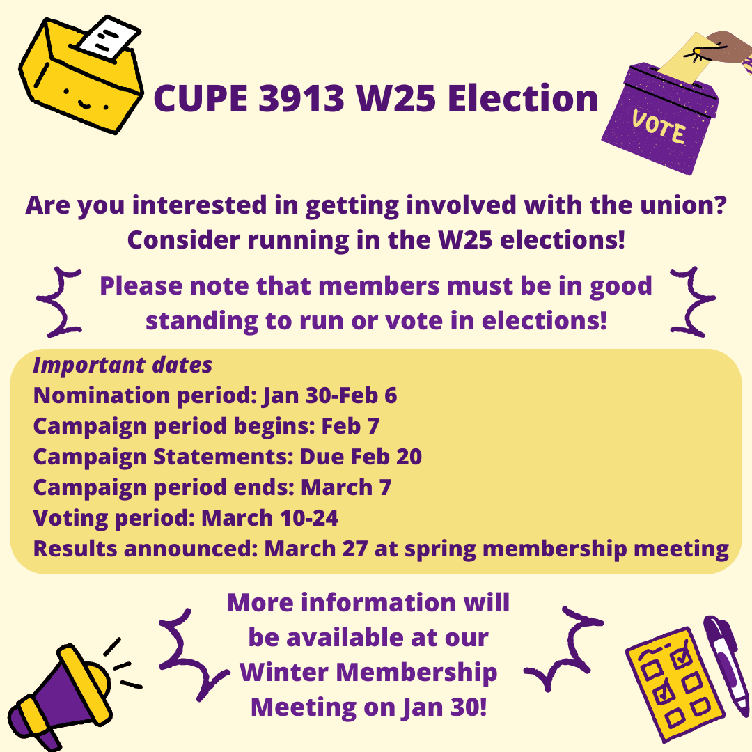 CUPE 3913 2025 Election