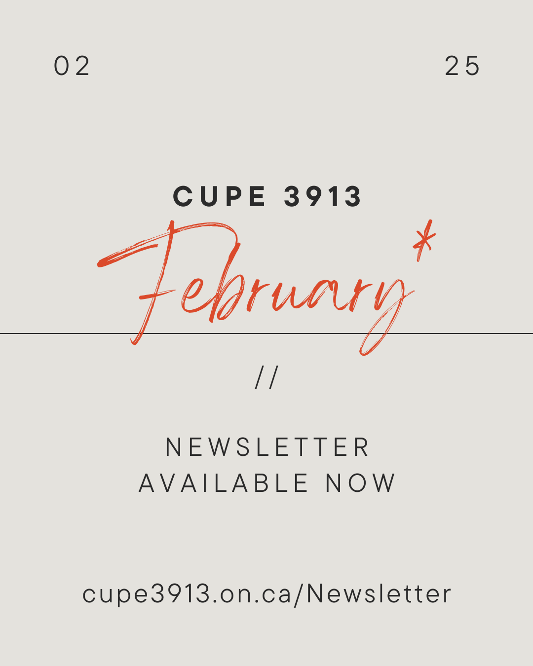 February Newsletter