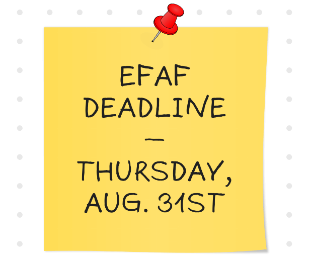 Last Day to File EFAF